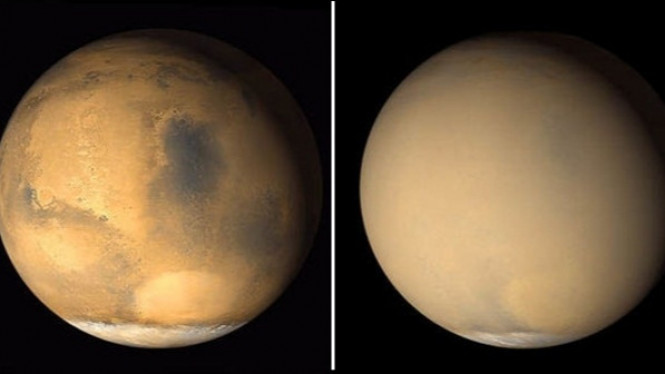 Badai Debu Telah Mengelilingi Seluruh Planet Mars