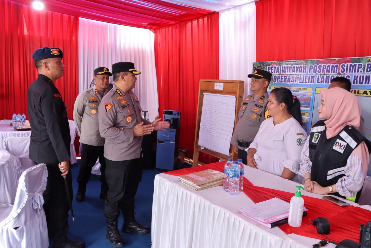 Cek Pelayanan, Polda Riau Supervisi Operasi Kepolisian Terpusat Lilin Lancang Kuning 2025 di Rohil