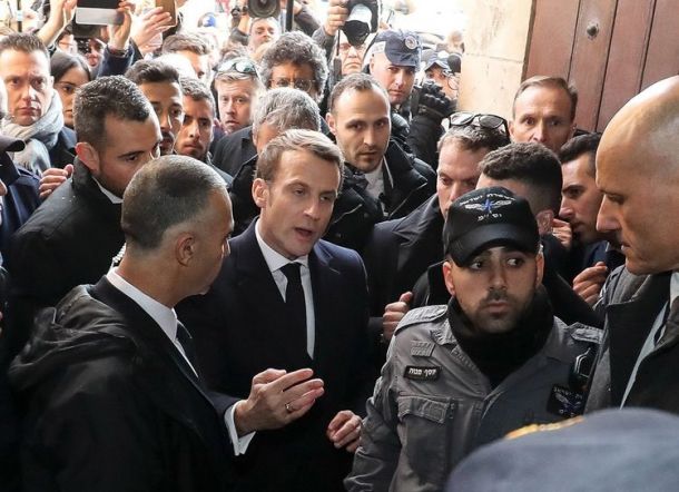 Presiden Prancis Bentak Petugas Keamanan Israel karena Dipersulit Masuk St Anne