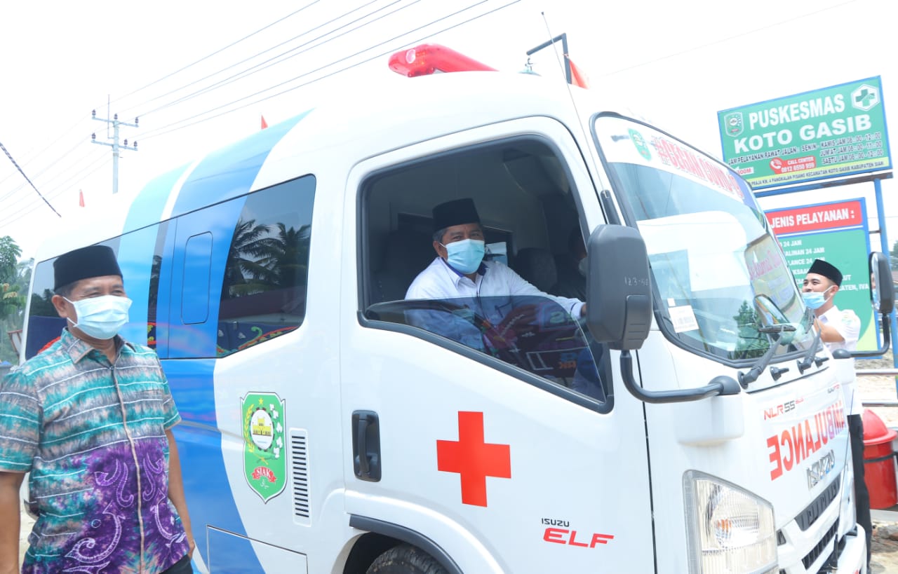 Resmikan Puskesmas Baru, Alfedri: Untuk Melayani Kesehatan Masyarakat, Kita Beri 1 Unit Ambulance Setiap Kecamatan