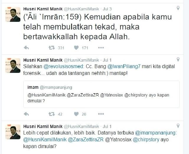 Husni Kamil Manik Pernah 'Berkicau': Janganlah Kamu Berduka Cita