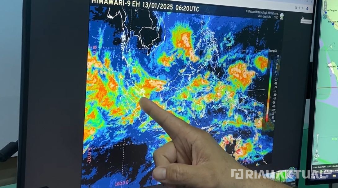 Hujan Masih Berpotensi Guyur Sebagian Wilayah Riau, Waspada Gelombang Tinggi hingga 2,5 Meter