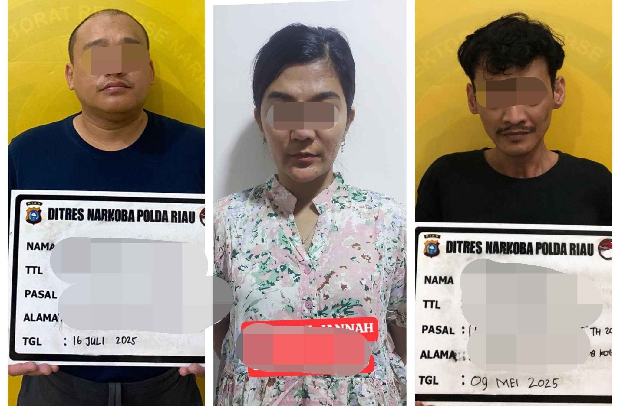 Polda Riau Tangkap Bandar Narkoba di Padang, Amankan 1.005 Ekstasi dan 125 Ampul Ketamin