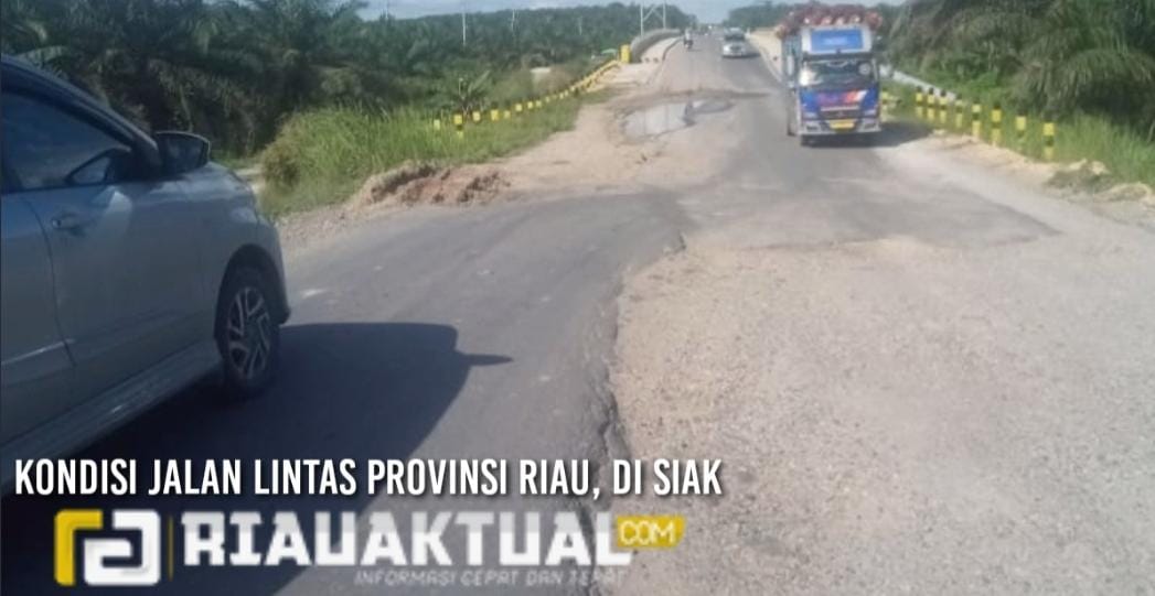 Jalan Lintas Provinsi Riau Rusak Parah, Kadis PU Siak Surati Pemprov Riau
