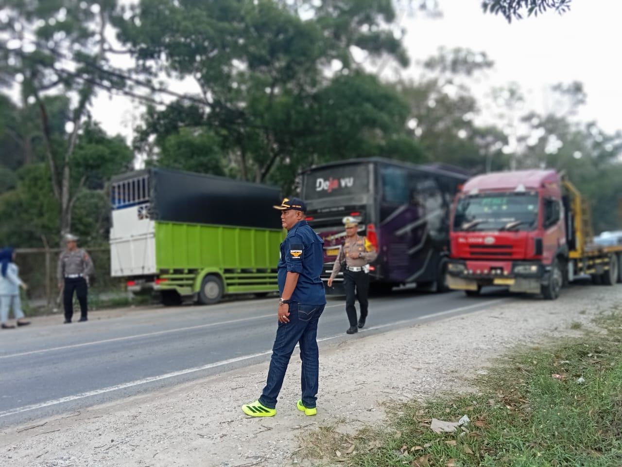 Tertibkan Angkutan Barang, Petugas Gabungan di Pekanbaru Tilang 55 Kendaraan