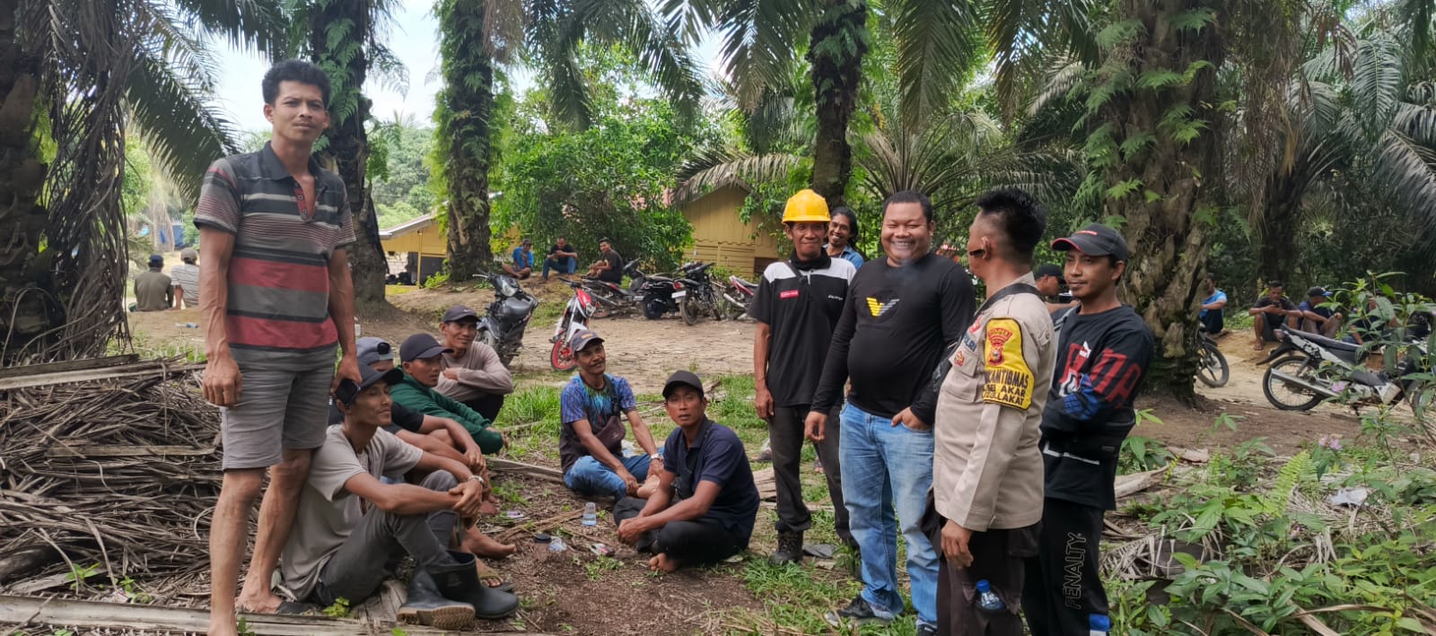 Gelorakan Gerakan Anti Golput, Kapolsek Batang Gansal Utus Bhabin
