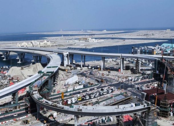 Ini Jembatan ke Dubai Deira Islands yang Kini Sudah 75 Persen