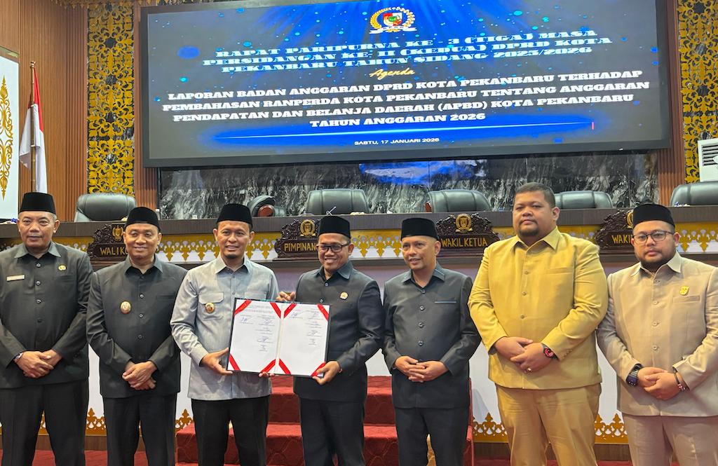 APBD Pekanbaru 2026 Disahkan, Ini Rincian Anggaran Setiap OPD