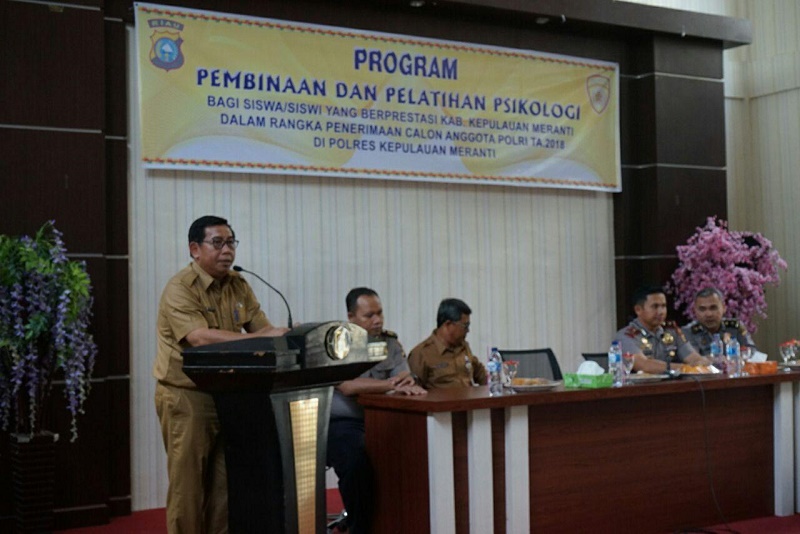 Demi Kelulusan Putra & Putri Meranti Masuk Polri, Pemkab Gelar Pelatihan Kerjasama Polda Riau