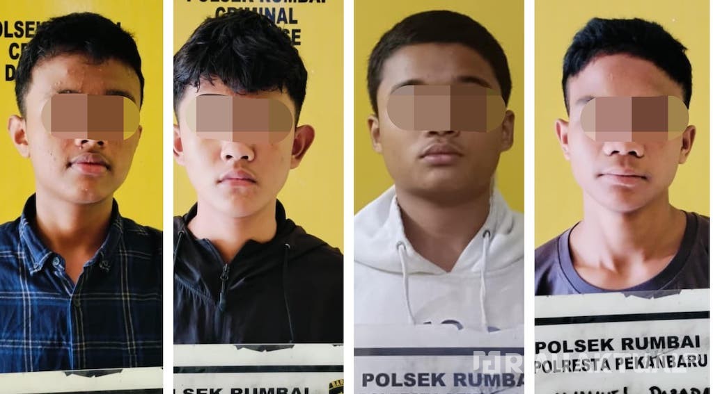 Perang Sarung Berujung Maut di Pekanbaru, Empat Remaja Ditangkap Polisi