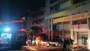 Kantor Bupati Inhil Terbakar, Asap Tebal Sempat Kepung Gedung