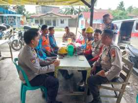 Polsek Ujung Batu Gelar Cooling System di Desa Ujung Batu Timur untuk Pilkada 2024