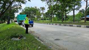 Tiga Kendaraan Terlibat Kecelakaan di Jalan Air Hitam, Pekanbaru