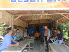 Polsek Minas Tingkatkan Cooling System, Ajak Masyarakat Jaga Kamtibmas Jelang Pilkada