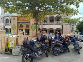 Parkiran Masjid Al Huda Menjadi Sasaran Giat Cooling System Polsek Kawasan Pelabuhan di Inhil