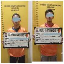 Satreskrim Polres Kuansing Tangkap Dua Pelaku Penyelundupan BBM Bersubsidi