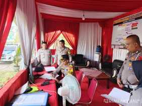 Jelang Lebaran, Kapolres Kuansing Cek Kesiapan Pengamanan Mudik di Tanjung Pauh