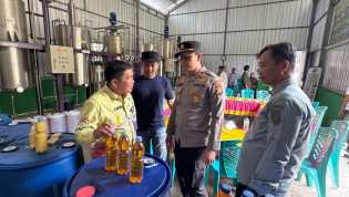 Kapolsek Singingi Hilir Dampingi Stafsus Wapres dan Dirjenbun Tinjau Pamigo Tupan Tribakti Kuansing