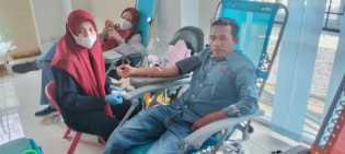 Donor Darah PWI Riau Lebihi Target, Terkumpul 117 Kantong