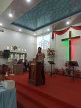 Polsek Langgam Gelar Ibadah Minggu Kasih untuk Pilkada Damai