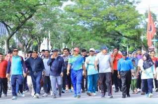 Rohul Meriahkan HUT ke-25 dengan Jalan Santai dan Pembukaan Rohul Expo 2024