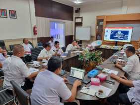 Korwas PPNS Krimsus Polda Riau Rapat dengan Balai Monitor Spektrum Frekuensi Radio