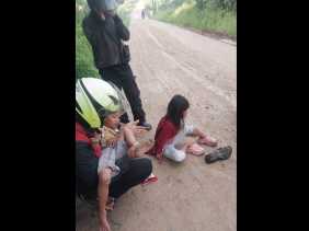 Diduga Akibat Galian C, Jalanan Licin di Tenayan Raya Pekanbaru Timbulkan Korban