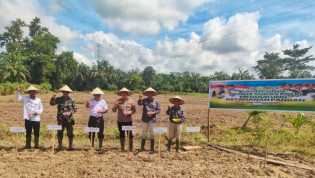 Launching Gugus Tugas Polri untuk Ketahanan Pangan di Rimba Melintang, Ipda Andrianto: Sekaligus Cooling Syatem Pilkada Damai 2024