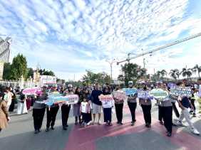 Kampanye Keselamatan Lalu Lintas dan Kamtibmas Warnai Car Free Day Pekanbaru