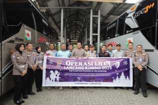 Satlantas Polresta Pekanbaru Ram Check Bus Jelang Puncak Arus Mudik Nataru