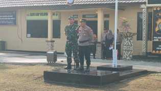 Pengamanan Natal dan Tahun Baru, Polsek Bengkalis Bersama Koramil Gelar Apel Bersama