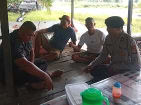 Bhabinkamtibmas Polsek Bangko Pusako Gelar Cooling System Pasca Pilkada Damai