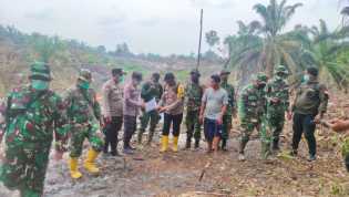 Diduga Bakar Lahan, Seorang Pria di Rokan Hulu Diamankan Petugas Gabungan