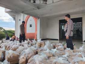 Polres Rohil Kawal Pemindahan Surat Suara DPRD Provinsi ke Gor Batu 6