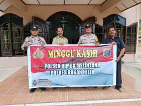 Program Minggu Kasih, Polsek Rimba Melintang Ajak Jemaat GKI Seremban Jaya Aktif Jaga Kamtibmas
