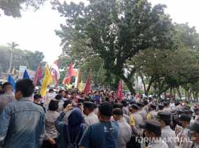 Terus Berlanjut, Usai Buruh Kini Cipayung Plus Datangi DPRD Riau