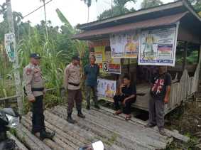 Polsek Reteh Lakukan Patroli Dialogis Sambil Sosialisasikan Pemilu 2024