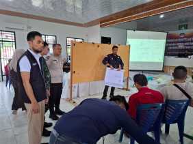 Polsek Mandau Jaga Ketat Keamanan di PPK Mandau dan PPK Bathin Solapan