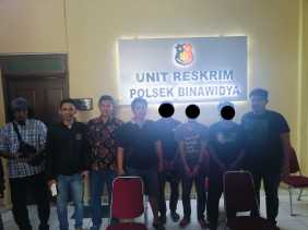 Satreskrim Polres Kuansing Amankan Tiga Pelaku Pengeroyokan di Pekanbaru