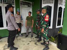 Polri dan TNI Langgam Jaga Keamanan WargaJelang Pilkada