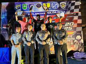 Tekan Balap Liar, Polda Riau Gelar Drag Bike Session VI di Rumbai