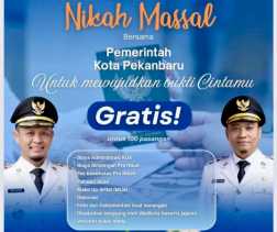 Nikah Massal Pemko Pekanbaru Tuai Dukungan, Ketum IKA SMANDa: Didik Warga Taat Hukum