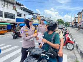 Satlantas Polres Kampar Edukasi Masyarakat, Operasi Zebra Humanis Jadi Kunci Keselamatan