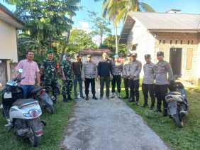 Polsek Benai Amankan Kampanye Dialogis Paslon Cabup-Cawabup di Desa Siberakun untuk Pilkada Kuansing 2024