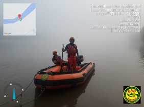 Tim Gabungan Masuki Hari Ketiga Pencarian Nahkoda Kapal Tenggelam di Kuala Gasip Siak