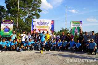 HUT Bhayangkara ke-79, Wakil Bupati Rohil Buka Turnamen Voli Semi Open Piala Kapolsek TPTM