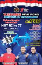 Meriahkan HUT RI, PWI Pokja Pekanbaru Gelar Turnamen Ping Pong 