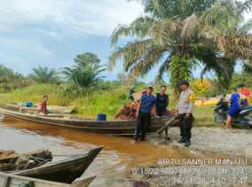 Sambangi Petani Sawit, Polsek Langgam Jaga Keamanan Warga