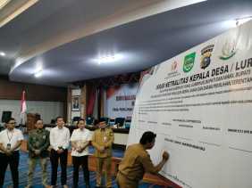 Kasat Reskrim Polres Rohul Sosialisasikan Netralitas Kepala Desa pada Pilkada 2024