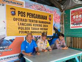 Polsek Tanah Merah Siapkan Pos Pengamanan untuk Tingkatkan Ketertiban Ramadhan 2024